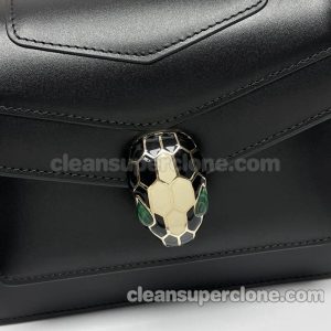 Crossbody bag replica details and pricing black Bvlgari cowhide women