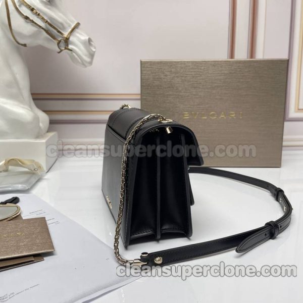 Crossbody bag replica details and pricing black Bvlgari cowhide women 2