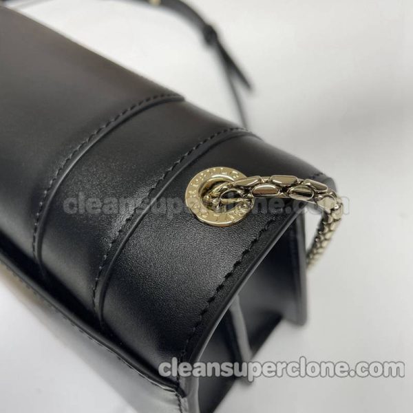 Crossbody bag replica details and pricing black Bvlgari cowhide women 5