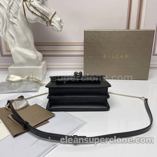 Crossbody bag replica details and pricing black Bvlgari cowhide women 6