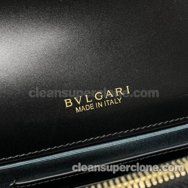 Crossbody bag replica details and pricing black Bvlgari cowhide women 7