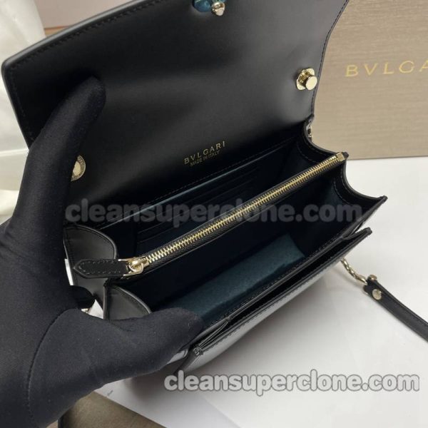 Crossbody bag replica details and pricing black Bvlgari cowhide women 8