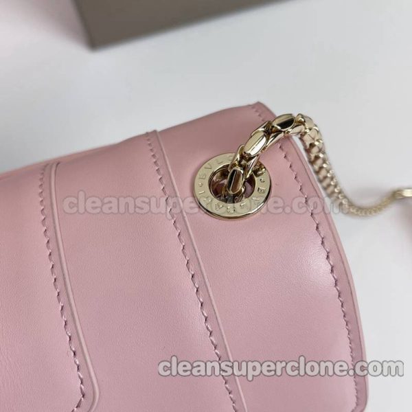 cowhide bag 1:1 Copy description and price pink Bvlgari Crossbody women 3