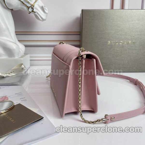 cowhide bag 1:1 Copy description and price pink Bvlgari Crossbody women 4