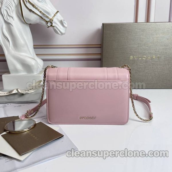 cowhide bag 1:1 Copy description and price pink Bvlgari Crossbody women 5