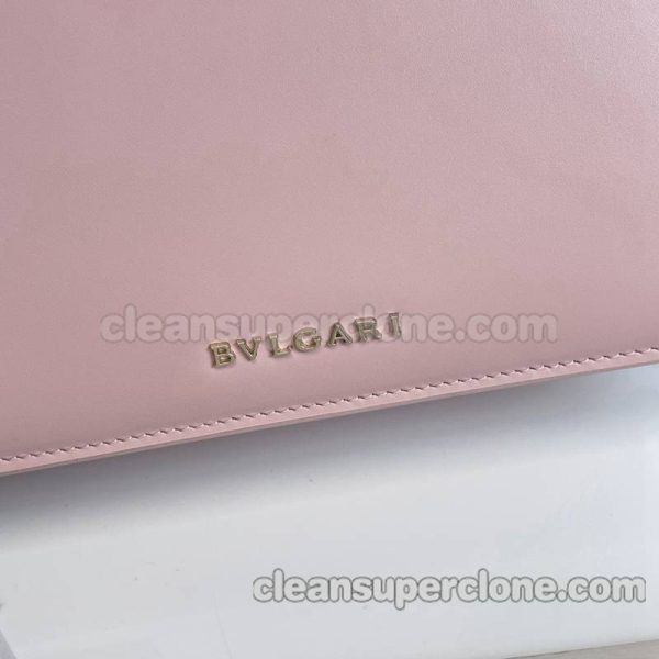 cowhide bag 1:1 Copy description and price pink Bvlgari Crossbody women 6