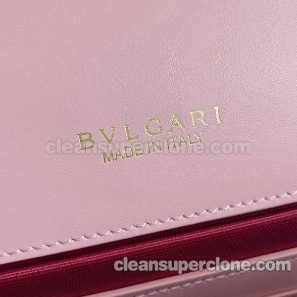 cowhide bag 1:1 Copy description and price pink Bvlgari Crossbody women 8