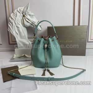 Bvlgari bag Super Clone picture and price cyan Handbag Shoulder Crossbody bucket women