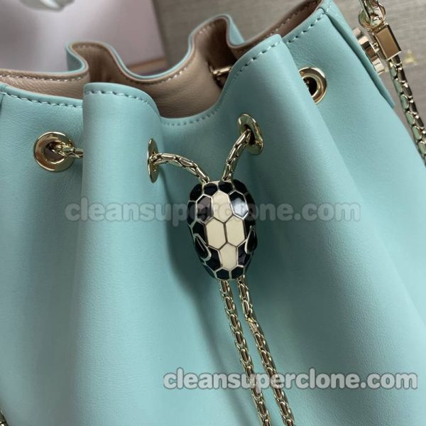 Bvlgari bag Super Clone picture and price cyan Handbag Shoulder Crossbody bucket women 2