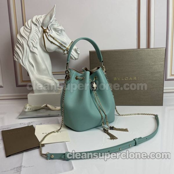 Bvlgari bag Super Clone picture and price cyan Handbag Shoulder Crossbody bucket women 3