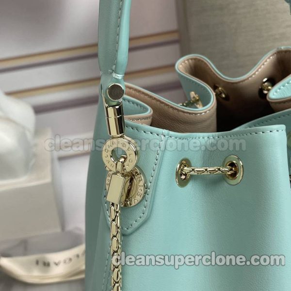 Bvlgari bag Super Clone picture and price cyan Handbag Shoulder Crossbody bucket women 4