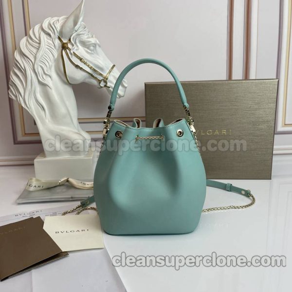 Bvlgari bag Super Clone picture and price cyan Handbag Shoulder Crossbody bucket women 5