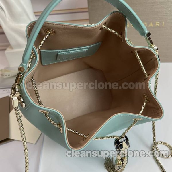 Bvlgari bag Super Clone picture and price cyan Handbag Shoulder Crossbody bucket women 9