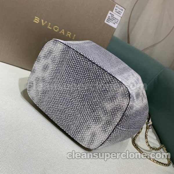 Snakeskin bag 1:1 Copy description and price purple Bvlgari Handbag Shoulder Crossbody bucket women 6