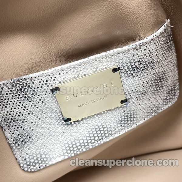 Bvlgari bag Super Clone picture and price ashen Handbag Shoulder Crossbody bucket Snakeskin women 8