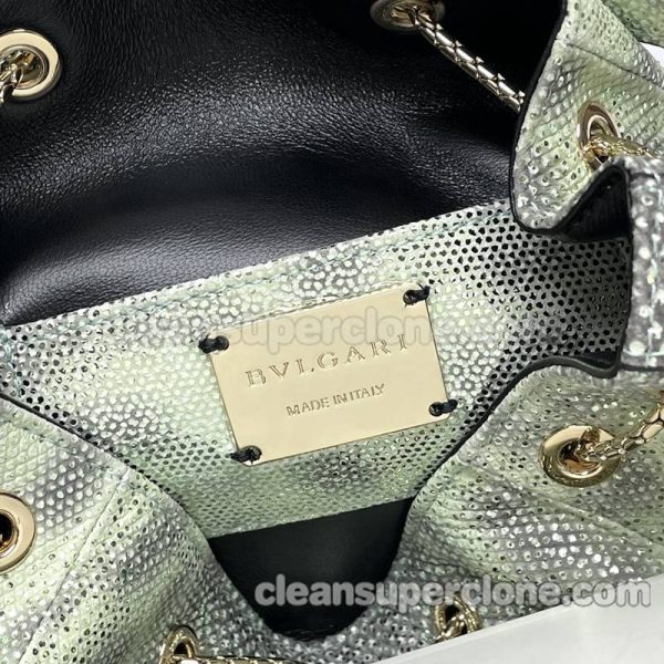 Snakeskin bag 1:1 Copy description and price green Bvlgari Handbag Shoulder Crossbody bucket women 8