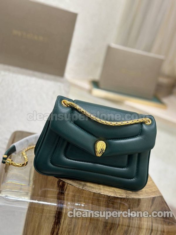 Bvlgari bag Super Clone picture and price Dark green Shoulder Crossbody cowhide women 2