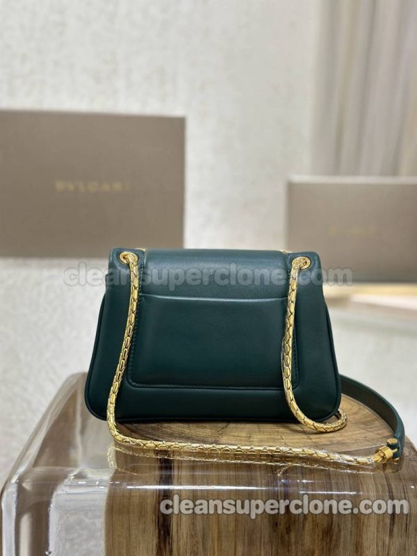 Bvlgari bag Super Clone picture and price Dark green Shoulder Crossbody cowhide women 4