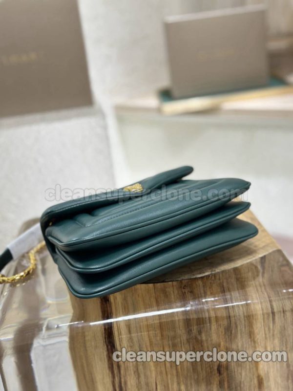 Bvlgari bag Super Clone picture and price Dark green Shoulder Crossbody cowhide women 5