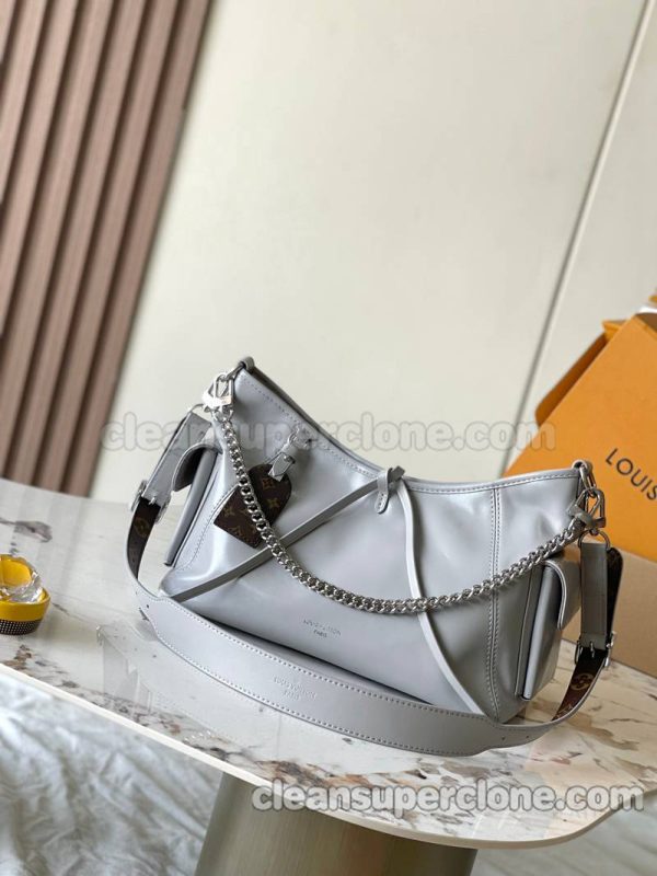 Shoulder bag replica details and pricing Grey Louis Vuitton Crossbody cowhide women