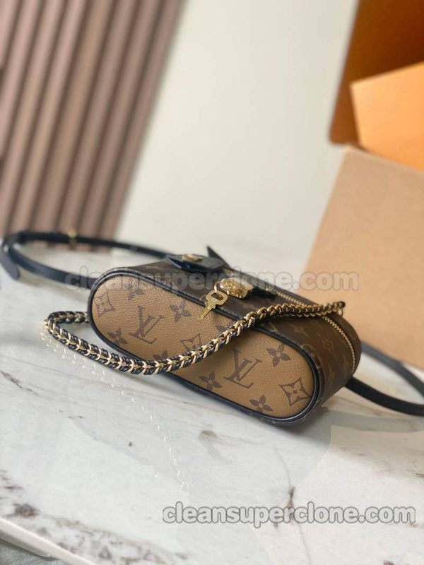 cowhide bag 1:1 Copy description and price brown Louis Vuitton Shoulder Crossbody women 4