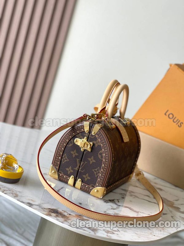 Hard box bag 1:1 Copy description and price brown Louis Vuitton Shoulder Crossbody Handbag women 2