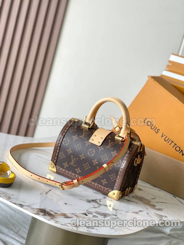 Hard box bag 1:1 Copy description and price brown Louis Vuitton Shoulder Crossbody Handbag women 3