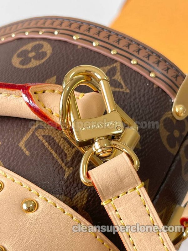 Hard box bag 1:1 Copy description and price brown Louis Vuitton Shoulder Crossbody Handbag women 6