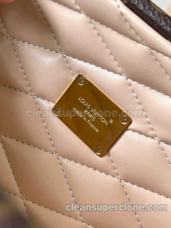 Hard box bag 1:1 Copy description and price brown Louis Vuitton Shoulder Crossbody Handbag women 8