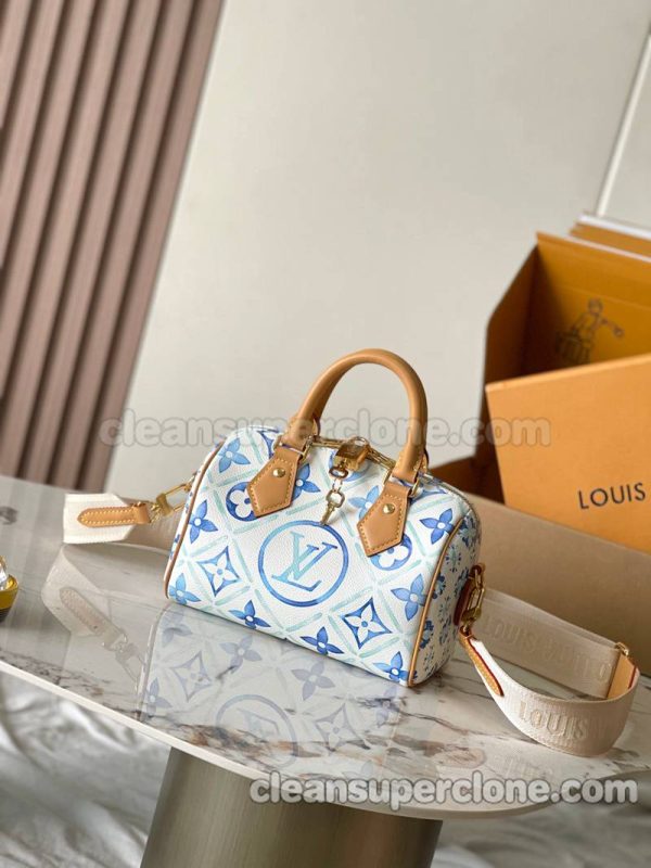 Louis Vuitton bag Super Clone picture and price blue Shoulder Crossbody Handbag cowhide women