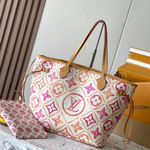 Handbag bag replica details and pricing pink Louis Vuitton cowhide women