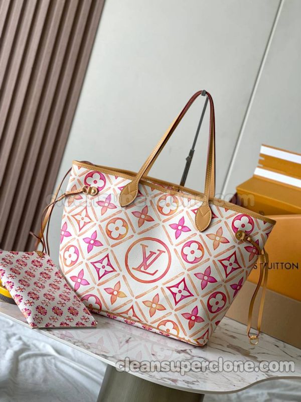 Handbag bag replica details and pricing pink Louis Vuitton cowhide women