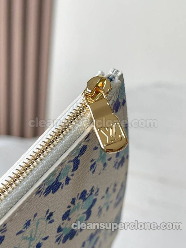 cowhide bag 1:1 Copy description and price blue Louis Vuitton Handbag women 7