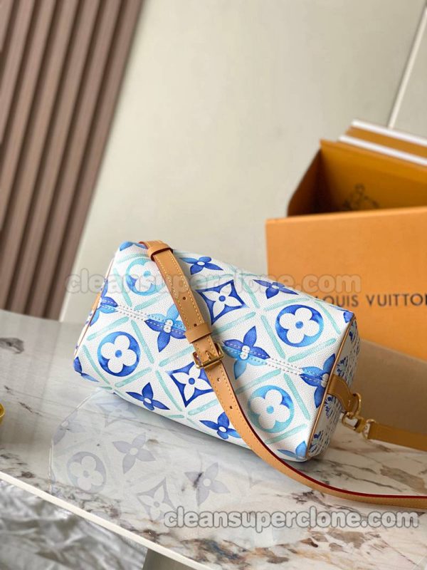 Louis Vuitton bag Super Clone picture and price blue Handbag cowhide women 4