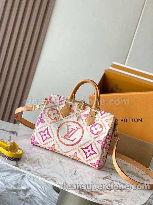 Handbag bag replica details and pricing Pink Louis Vuitton cowhide women