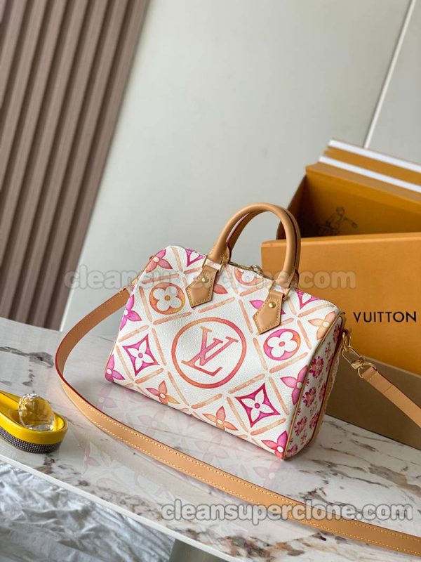 Handbag bag replica details and pricing Pink Louis Vuitton cowhide women 3