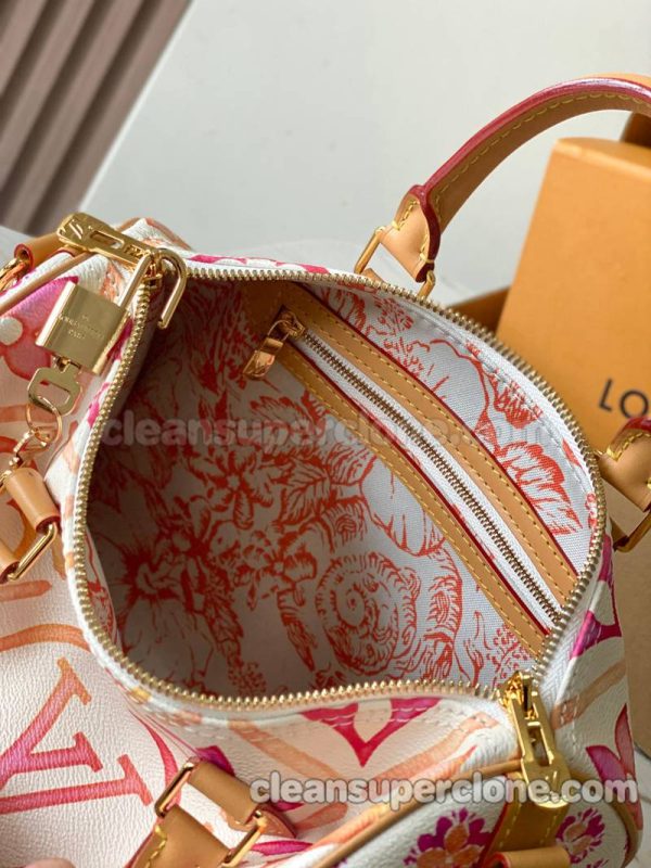 Handbag bag replica details and pricing Pink Louis Vuitton cowhide women 9