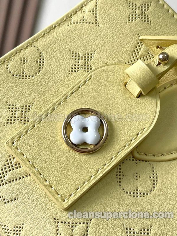 cowhide bag 1:1 Copy description and price yellow Louis Vuitton Handbag Shoulder Crossbody women 5