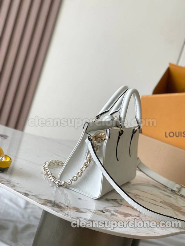 Louis Vuitton bag Super Clone picture and price white Handbag Shoulder Crossbody cowhide women 2