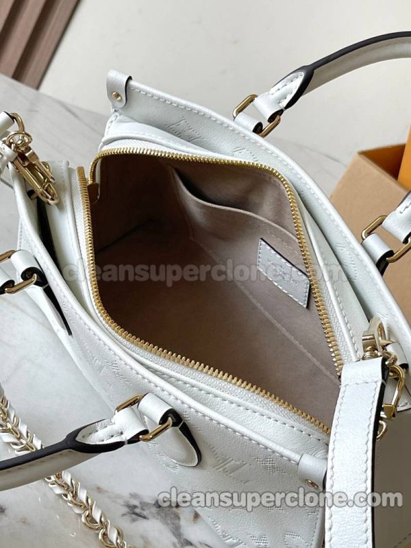 Louis Vuitton bag Super Clone picture and price white Handbag Shoulder Crossbody cowhide women 8