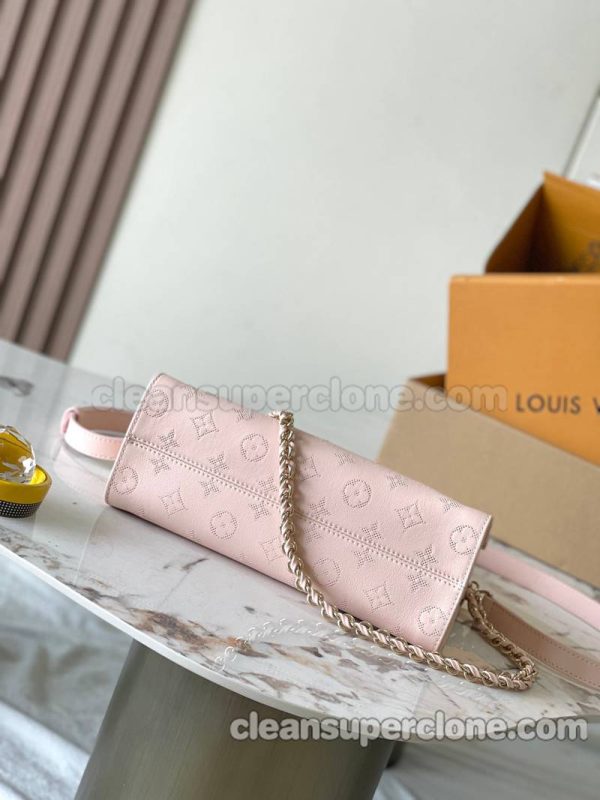 Handbag bag replica details and pricing pink Louis Vuitton Shoulder Crossbody cowhide women 4