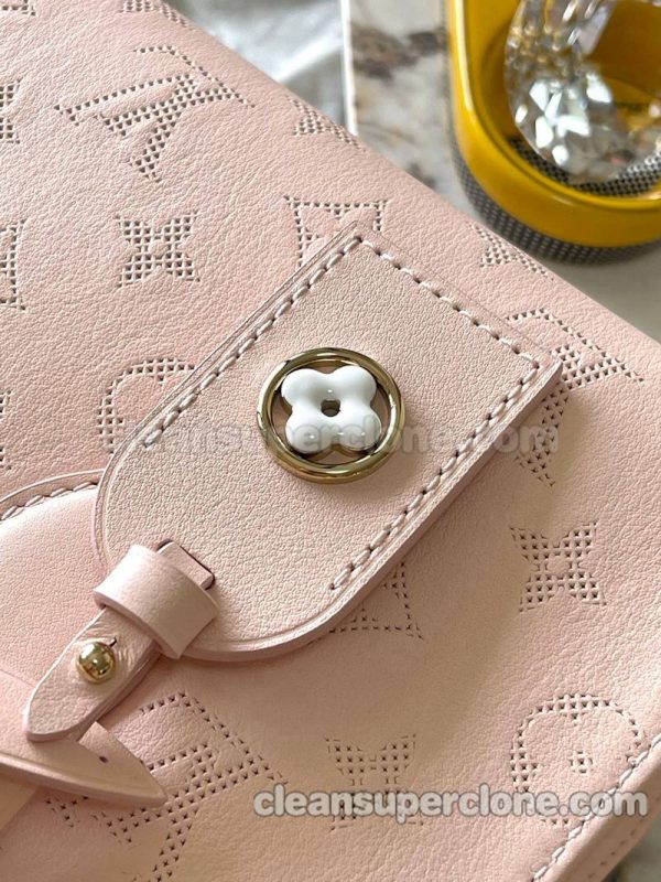 Handbag bag replica details and pricing pink Louis Vuitton Shoulder Crossbody cowhide women 5