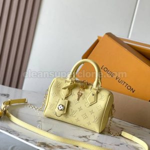 cowhide bag 1:1 Copy description and price yellow Louis Vuitton Handbag Shoulder Crossbody women