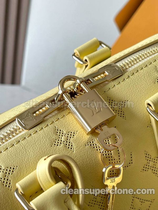 cowhide bag 1:1 Copy description and price yellow Louis Vuitton Handbag Shoulder Crossbody women 5