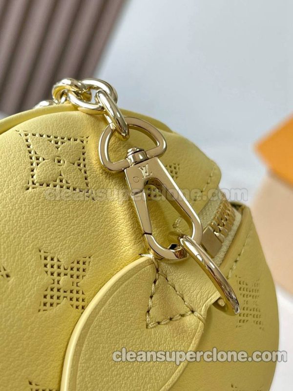 cowhide bag 1:1 Copy description and price yellow Louis Vuitton Handbag Shoulder Crossbody women 6