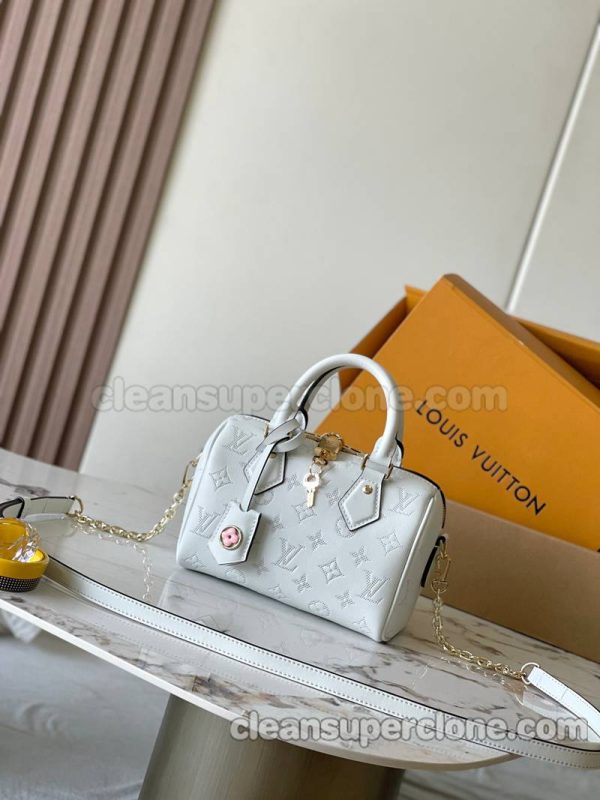 Louis Vuitton bag Super Clone picture and price white Handbag Shoulder Crossbody cowhide women