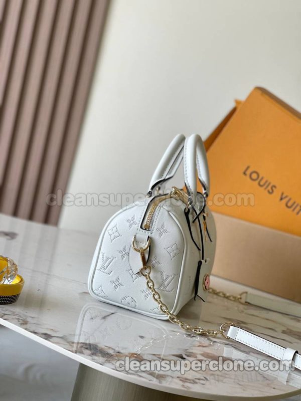 Louis Vuitton bag Super Clone picture and price white Handbag Shoulder Crossbody cowhide women 2