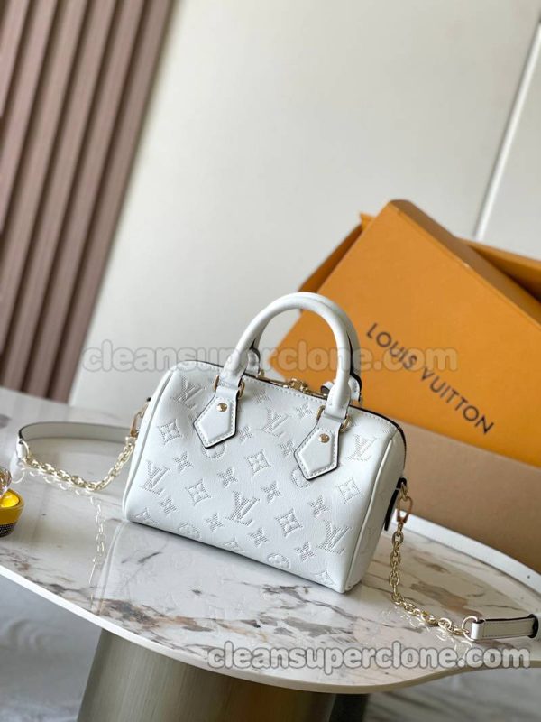 Louis Vuitton bag Super Clone picture and price white Handbag Shoulder Crossbody cowhide women 3