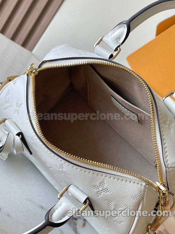 Louis Vuitton bag Super Clone picture and price white Handbag Shoulder Crossbody cowhide women 8