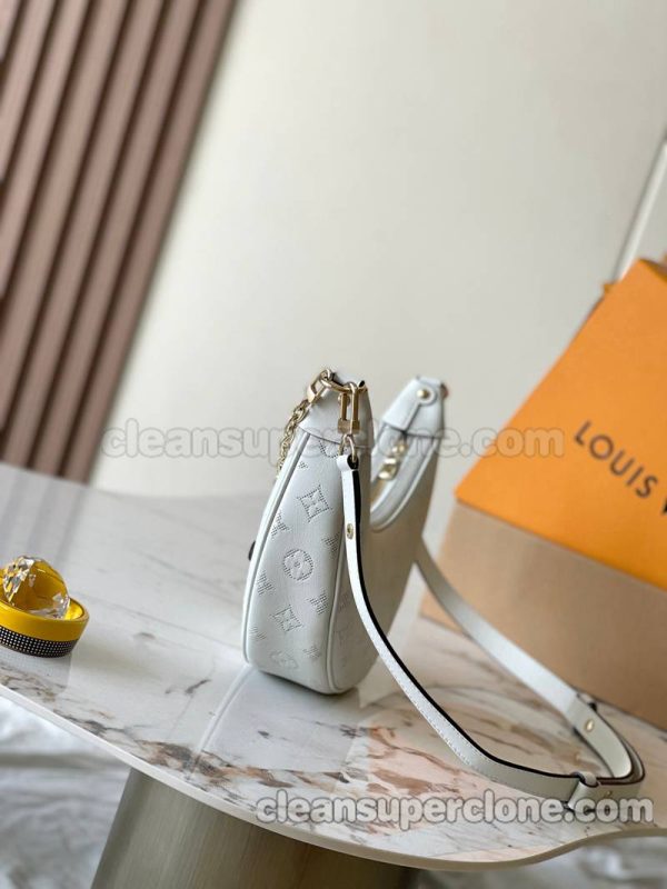 cowhide bag 1:1 Copy description and price white Louis Vuitton Crossbody women 2